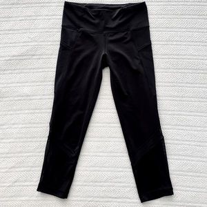 Ivivva by Lululemon Girls Cropped Leggings w/ Mesh - Size 12